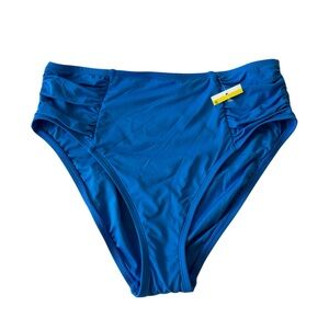 Blue High-Waist Women’s Swim Briefs